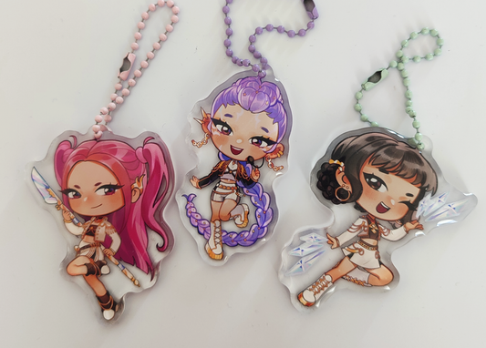Huntrix individual keychains [PRE-ORDER]