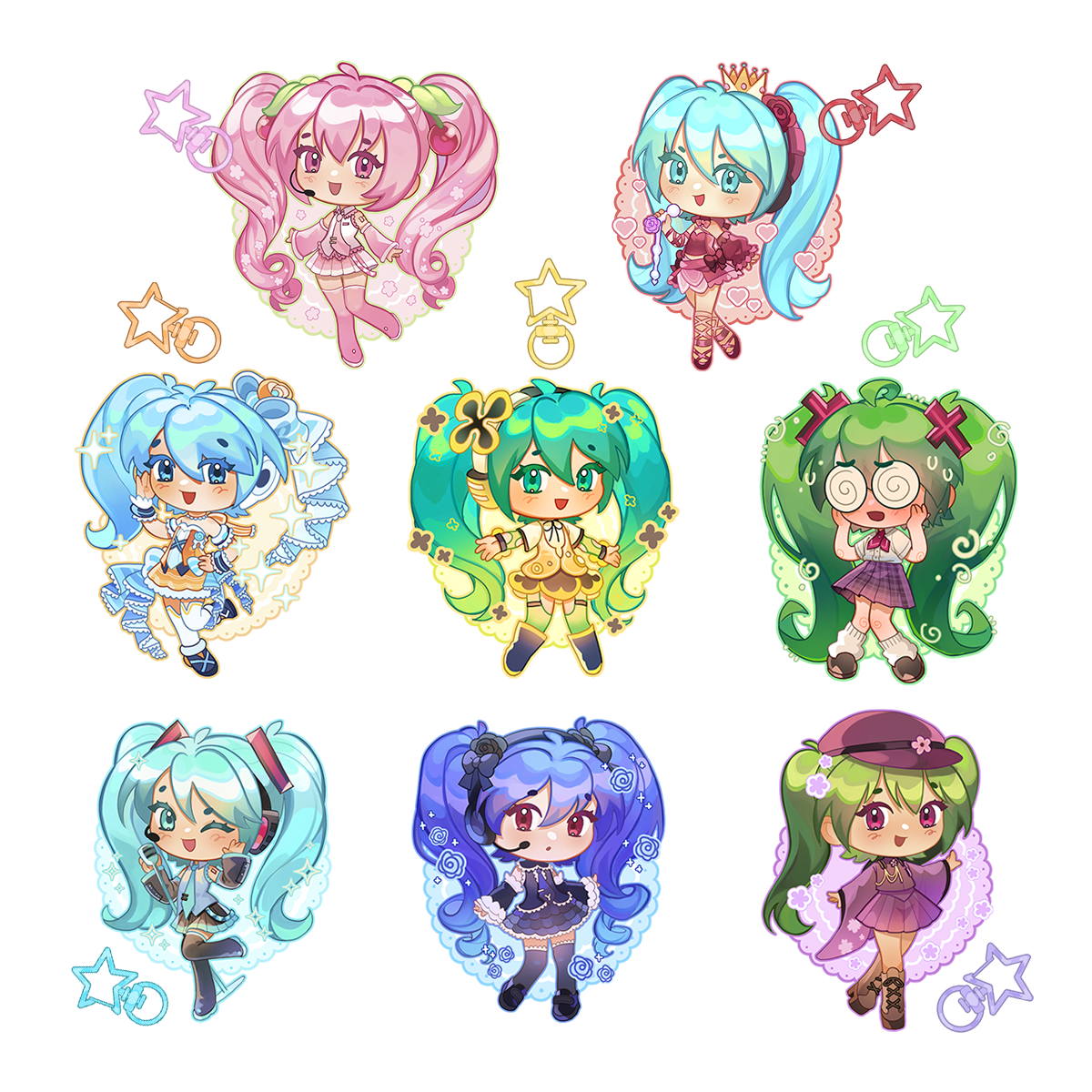 Hatsune Miku keychains [PRE-ORDER]