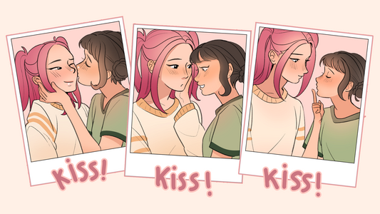 Zoey & Mira kiss! kiss! kiss! print [PRE-ORDER]
