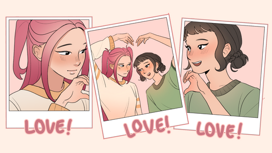 Zoey & Mira love! love! love! print [PRE-ORDER]